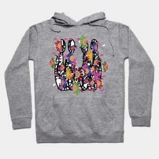 Colorful modern digital abstract geometric wall decoration art Hoodie